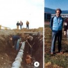 Ger aalfrrennslis sem liggur fr suri til norurs vert undir malar- og grasvll.  Byggingarnefnd rttavalla KA. Fr vinstri: Hermann Sigtryggsson, Stefn Gunnlaugsson og Gunnar Jhannesson, sem jafnframt var verkfrilegur runautur me ger vallanna.