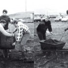 Unni  KA svinu sumari 1968.  myndinni til vinstri eru Stefn Gunnlaugsson, Hrur Tulinus og Stefn Jnasson.   myndinni til hgri eru Leifur Tmasson og Halldr lafsson a strfum.