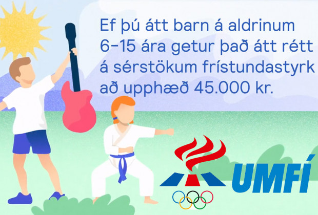 Tveir styrkir til rtta- og tmstundastarfs barna og unglinga