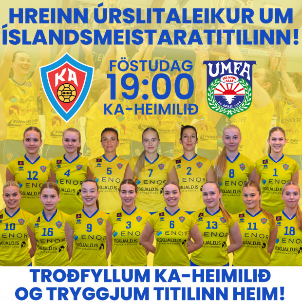 Hreinn rslitaleikur um titilinn kl. 19:00!