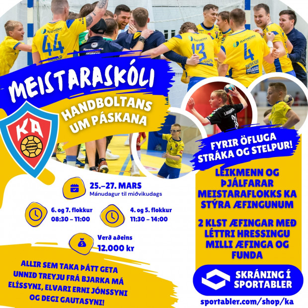 Meistaraskli handboltans um pskana