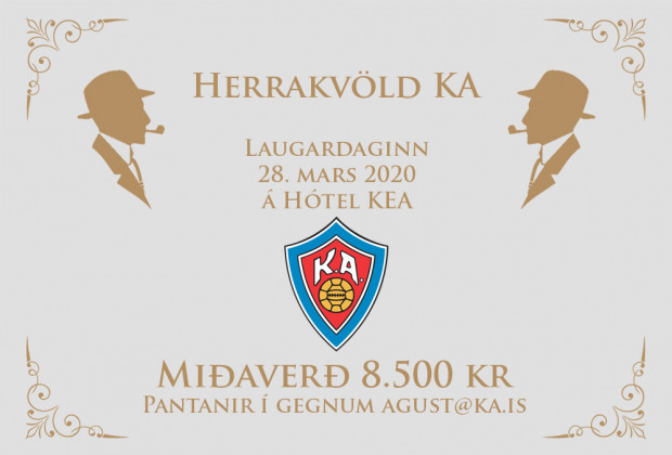 Herrakvld KA verur 28. mars
