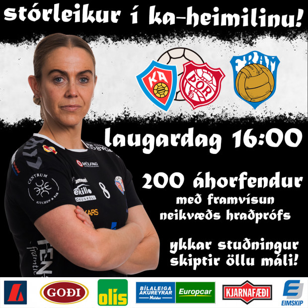 Strleikur hj KA/r  morgun!