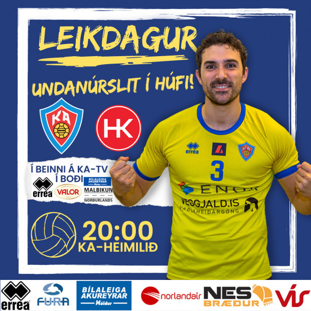 Leik KA og HK seinka til 20:30