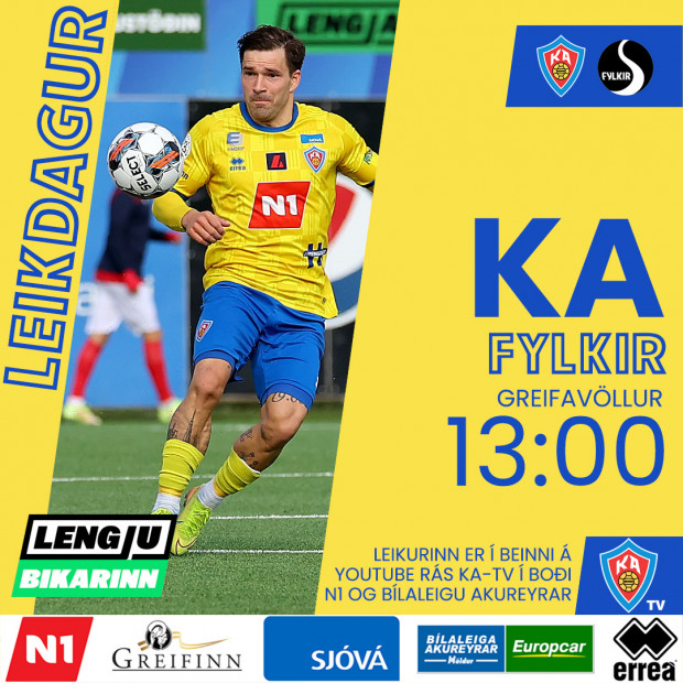 KA - Fylkir kl. 13:30  KA-TV