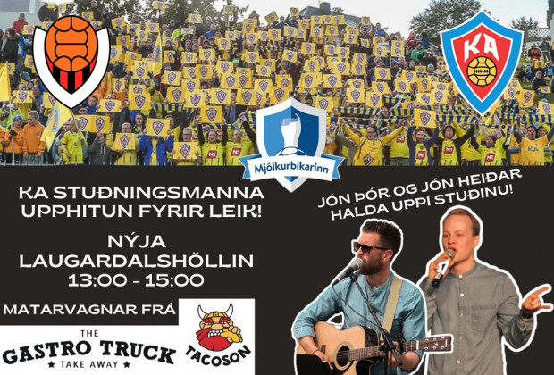 KA upphitun fyrir bikarrslitaleikinn