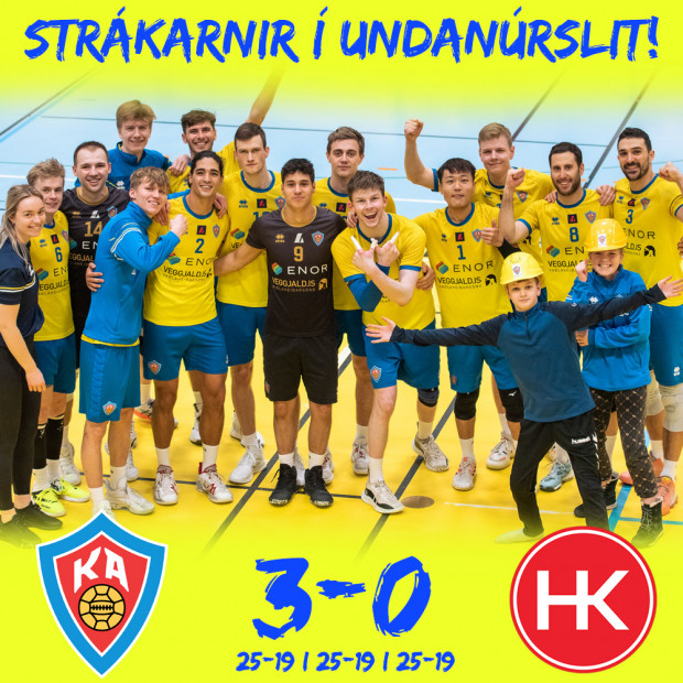 Strkarnir fram  undanrslitin