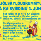 Fjölskylduskemmtun 3. júní á KA-svæðinu