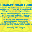 Sumaræfingar hjá júdódeild KA