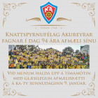 KA fagnar 94 ra afmli snu  dag