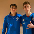 Ingimar og Nel  eldlnunni me U20